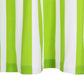 Gordijnen Met Metalen Ringen 2 St 140X175 Cm Stof Groene Streep