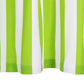 Gordijnen Met Metalen Ringen 2 St 140X225 Cm Stof Groene Streep