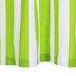 Gordijnen Met Metalen Ringen 2 St Streep 140X245 Cm Stof Groen