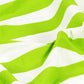 Gordijnen Met Metalen Ringen 2 St Streep 140X245 Cm Stof Groen