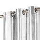 Gordijnen Met Metalen Ringen 2 St 140X175 Cm Katoen Antraciet
