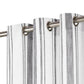 Gordijnen Met Metalen Ringen 2 St 140X225 Cm Katoen Antraciet