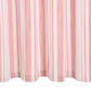 Gordijnen Met Metalen Ringen 2 St 140X245 Cm Katoen Roze Streep
