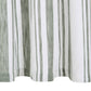 Gordijnen Met Metalen Ringen 2 St 140X175 Cm Katoen Groene Streep