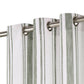 Gordijnen Met Metalen Ringen 2 St 140X175 Cm Katoen Groene Streep