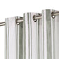 Gordijnen Met Metalen Ringen 2 St 140X225 Cm Katoen Groene Streep