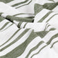 Gordijnen Met Metalen Ringen 2 St 140X225 Cm Katoen Groene Streep