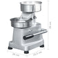 Hamburgerpersmachine Met 500 Scheidingsbladen 13 Cm Aluminium