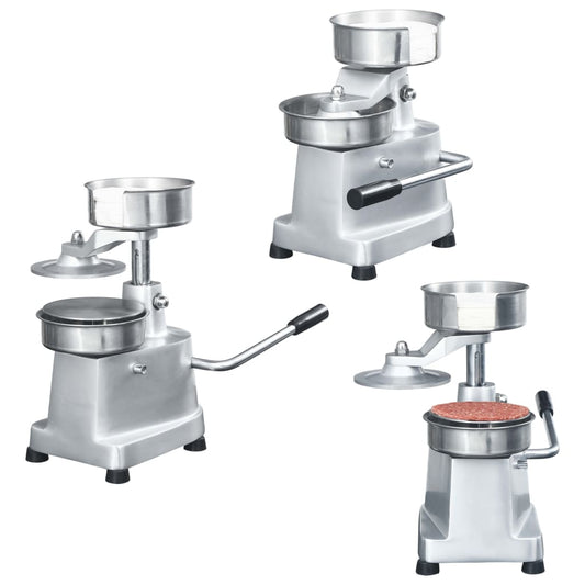 Hamburgerpersmachine Met 500 Scheidingsbladen 13 Cm Aluminium
