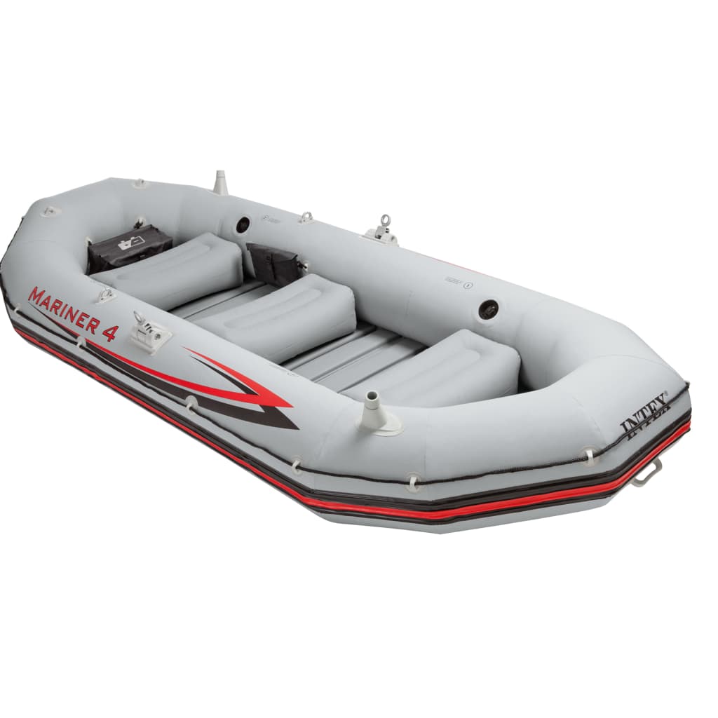 Intex Opblaasbootset Mariner 4 Met Trolling Motor En Beugel