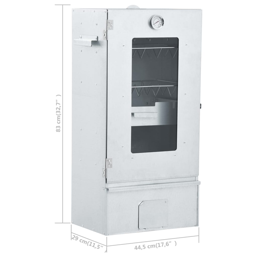 Bbq-Rookoven Met 1 Kg Houtsnippers 44,5X29X83 Cm
