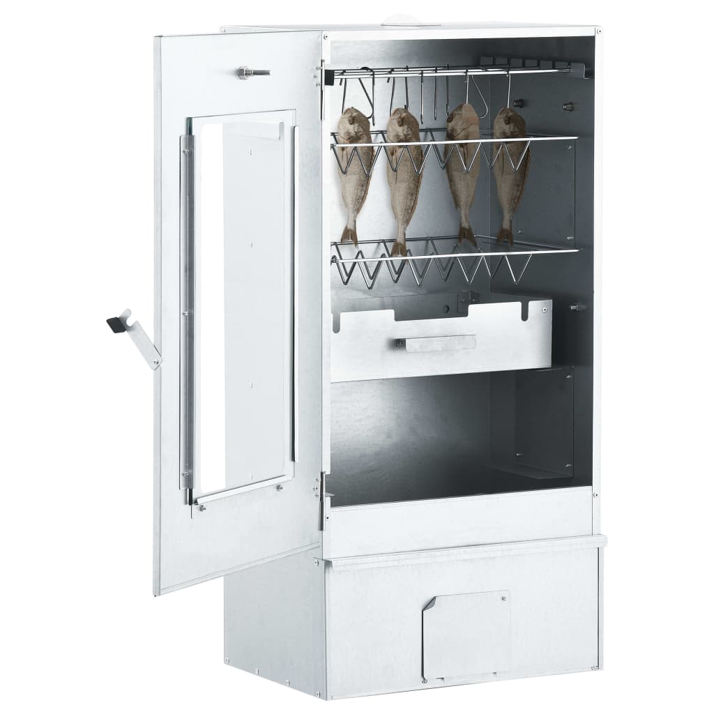 Bbq-Rookoven Met 1 Kg Houtsnippers 44,5X29X83 Cm