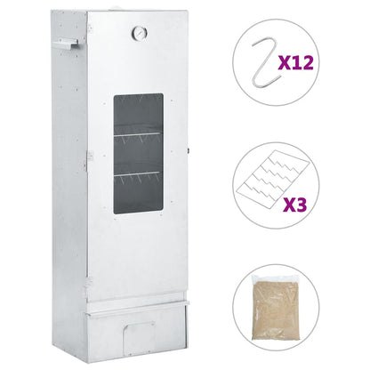 Bbq-Rookoven Met 1 Kg Houtsnippers 44,5X29X124 Cm