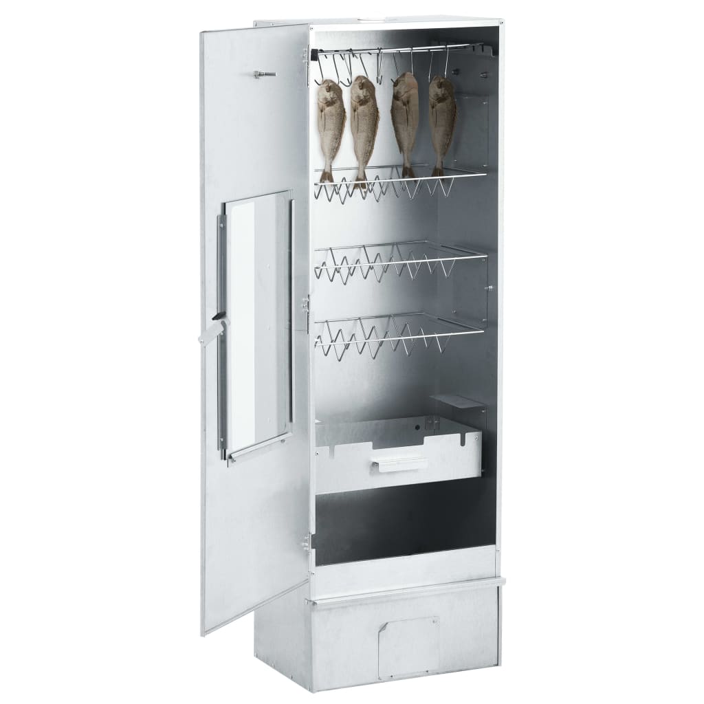 Bbq-Rookoven Met 1 Kg Houtsnippers 44,5X29X124 Cm