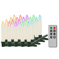 Led-Kaarsen Kerst Draadloos Met Afstandsbediening 20 St Rgb
