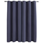 Gordijn Verduisterend Met Metalen Ringen 290X245 Cm Antraciet