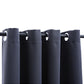 Gordijn Verduisterend Met Metalen Ringen 290X245 Cm Antraciet