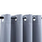 Gordijn Verduisterend Met Metalen Ringen 2 St 140X225 Cm Grijs