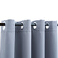 Gordijn Verduisterend Met Metalen Ringen 2 St 140X245 Cm Grijs
