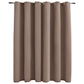 Gordijn Verduisterend Met Metalen Ringen 290X245 Cm Taupe