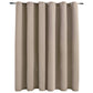 Gordijn Verduisterend Met Metalen Ringen 290X245 Cm Beige