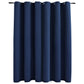 Gordijn Verduisterend Met Metalen Ringen 290X245 Cm Blauw