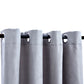 Gordijn Verduisterend Met Metalen Ringen 2 St 140X225 Cm Grijs