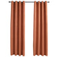 Gordijnen Verduisterend Met Ringen 2 St 140X175 Cm Roestkleurig