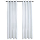 Gordijnen Verduisterend Met Ringen 2 St 140X225 Cm Gebroken Wit