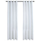 Gordijnen Verduisterend Met Ringen 2 St 140X245 Cm Gebroken Wit
