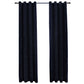 Gordijn Verduisterend Met Ringen 2 St 140X175 Cm Fluweel Zwart