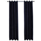 Gordijn Verduisterend Met Ringen 2 St 140X245 Cm Fluweel Zwart
