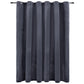 Gordijn Verduisterend Met Ringen 290X245 Cm Fluweel Antraciet