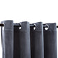 Gordijn Verduisterend Met Ringen 290X245 Cm Fluweel Antraciet