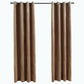 Gordijn Verduisterend Met Ringen 2 St 140X175 Cm Fluweel Beige
