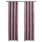 Gordijnen Verduisterend Met Ringen 2 St 140X245 Cm Fluweel Roze