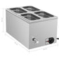 Voedselwarmer Bain-Marie 1500 W Gn 1/4 Roestvrij Staal