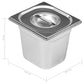 Voedselwarmer Bain-Marie 1500 W Gn 1/6 Roestvrij Staal