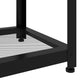 Salontafel 90X45X45 Cm Mdf En Ijzer Donkerbruin En Zwart