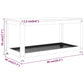 Salontafel 90X45X45 Cm Mdf En Ijzer Donkerbruin En Zwart