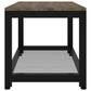 Salontafel 90X45X45 Cm Mdf En Ijzer Grijs En Zwart
