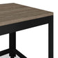 Salontafel 90X45X45 Cm Mdf En Ijzer Grijs En Zwart