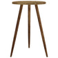 Bistrotafel Ø50X76 Cm Mdf En Ijzer Donkerbruin