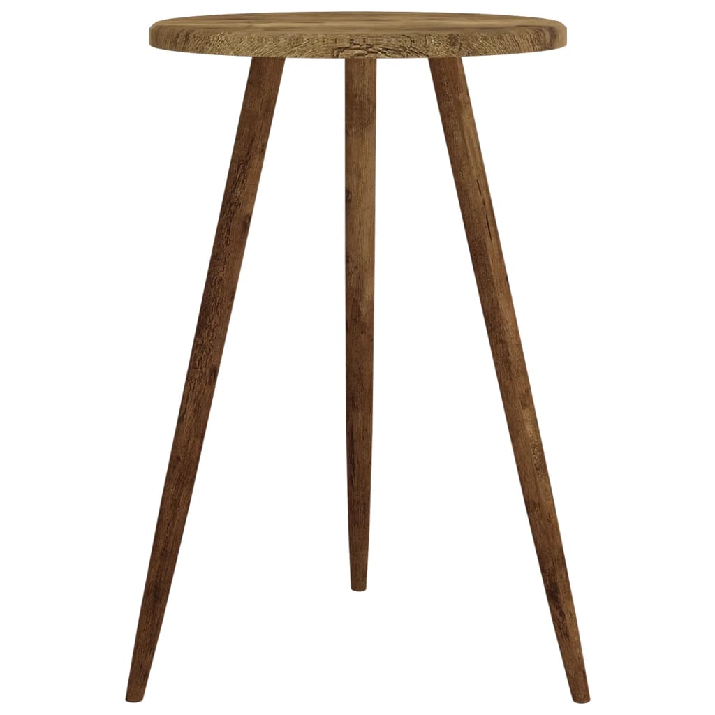 Bistrotafel Ø50X76 Cm Mdf En Ijzer Donkerbruin
