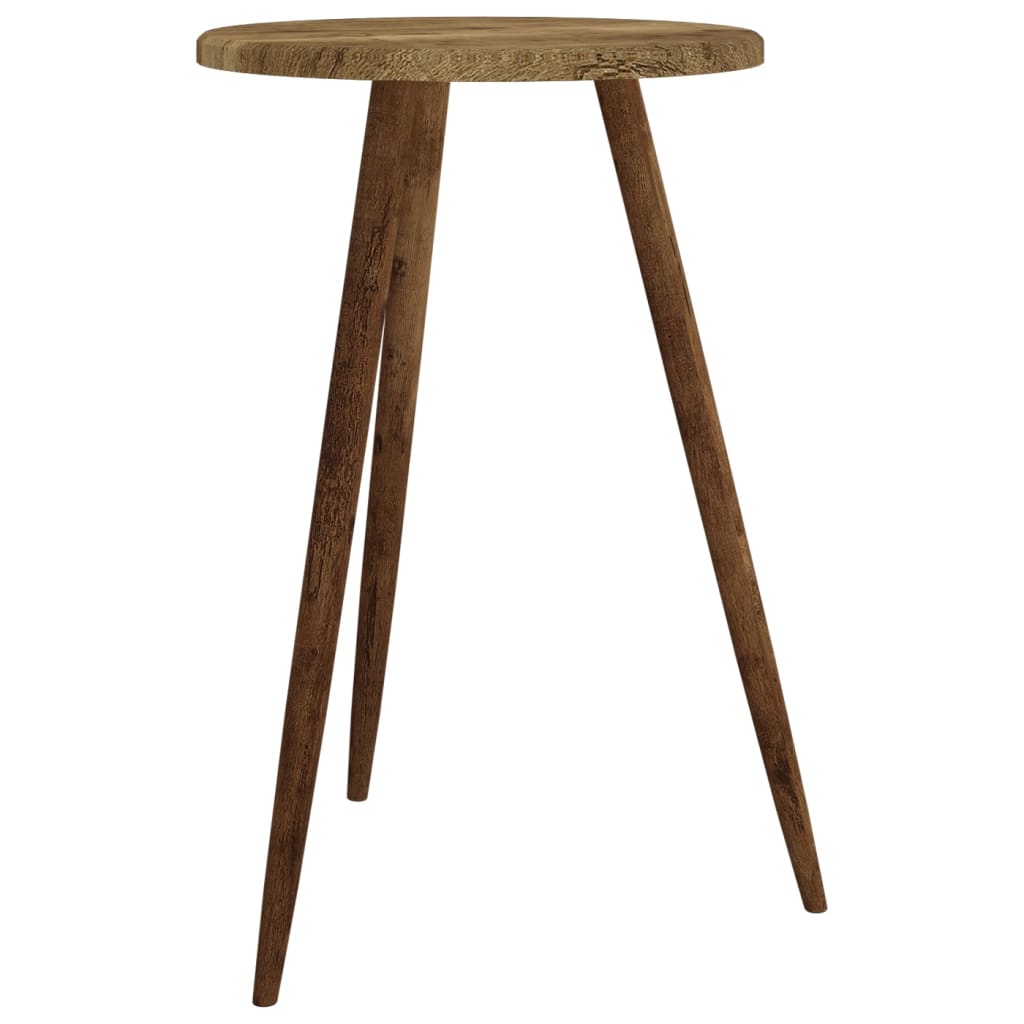 Bistrotafel Ø50X76 Cm Mdf En Ijzer Donkerbruin