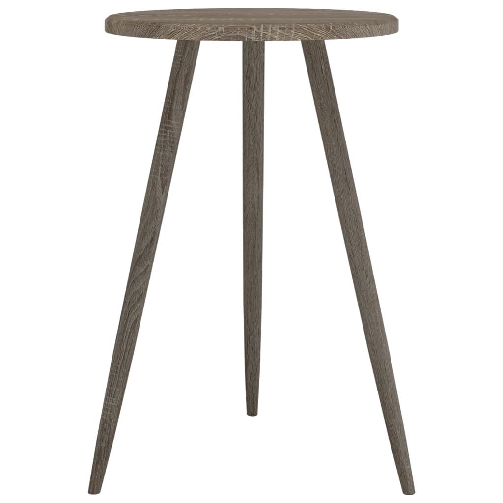 Bistrotafel Ø50X76 Cm Mdf En Ijzer Grijs