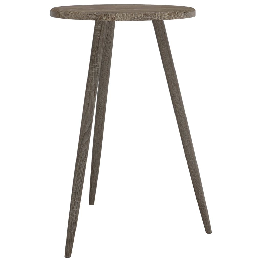 Bistrotafel Ø50X76 Cm Mdf En Ijzer Grijs