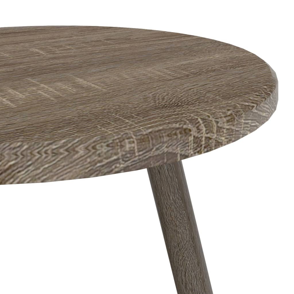 Bistrotafel Ø50X76 Cm Mdf En Ijzer Grijs