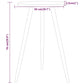 Bistrotafel Ø50X76 Cm Mdf En Ijzer Grijs