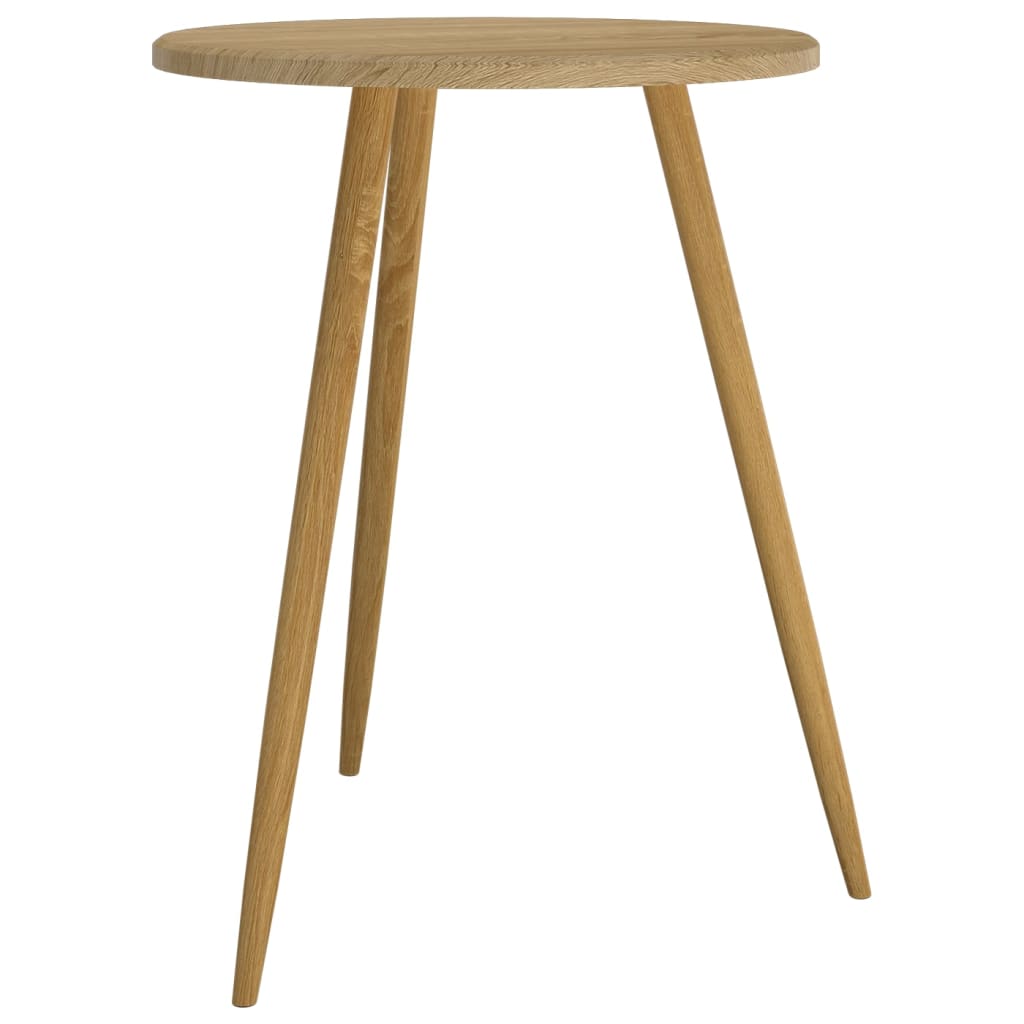 Bistrotafel Ø60X76 Cm Mdf En Ijzer Lichtbruin